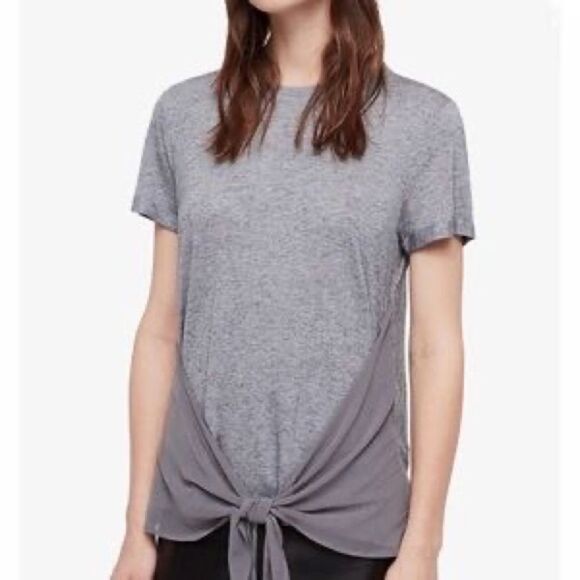 Y2K All Saints Gray Yato Knot Front T Shirt Small Graphic Tee - Picture 4 of 12